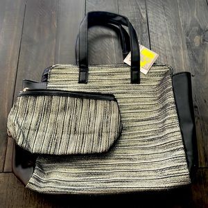 NWT - handbag and matching travel/cosmetic bag